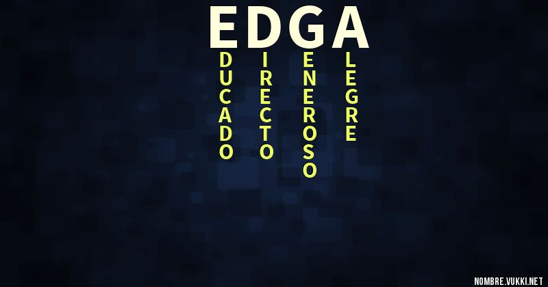 Acróstico edga
