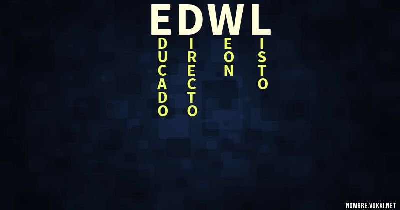 Acróstico edw7l