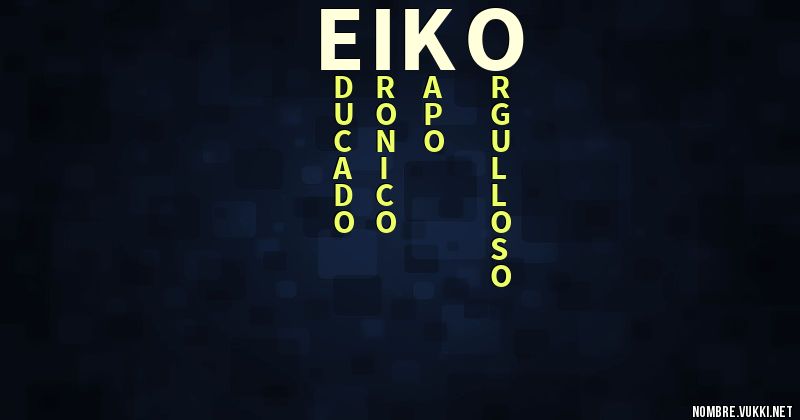 Acróstico eiko