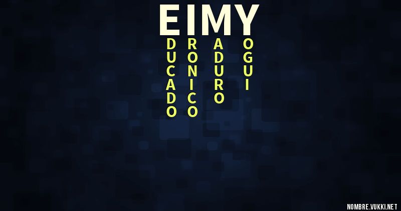Acróstico eimy