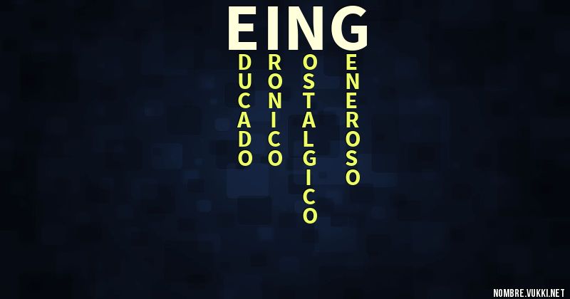 Acróstico eing