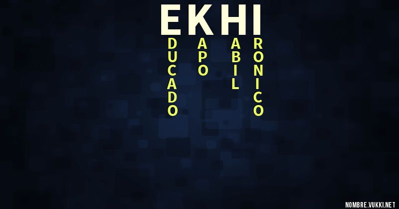 Acróstico ekhi