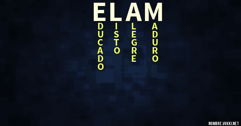 Acróstico elam