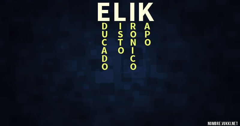 Acróstico elik