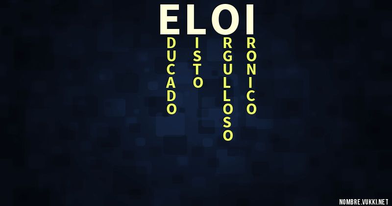 Acróstico eloi