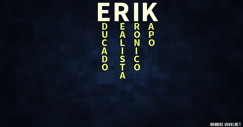 Acróstico erik