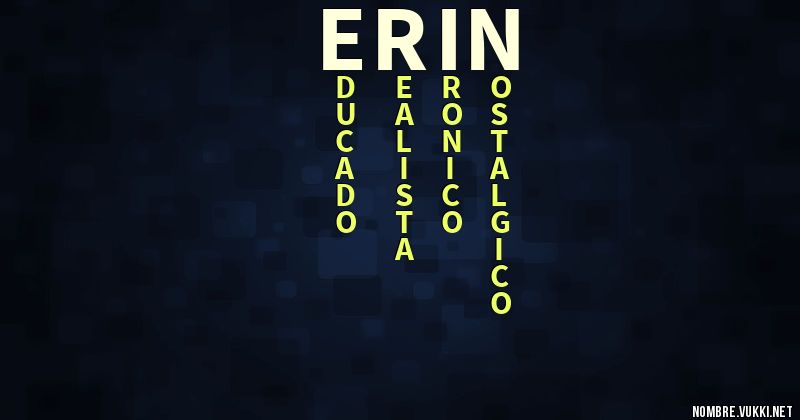 Acróstico erin