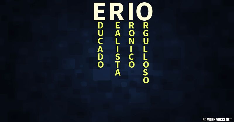 Acróstico erio