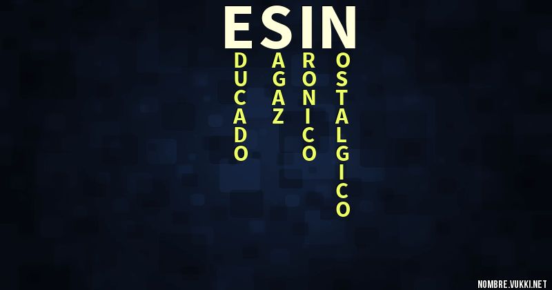 Acróstico esin