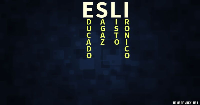 Acróstico esli