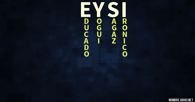 Acróstico eysi