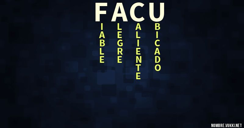 Acróstico facu