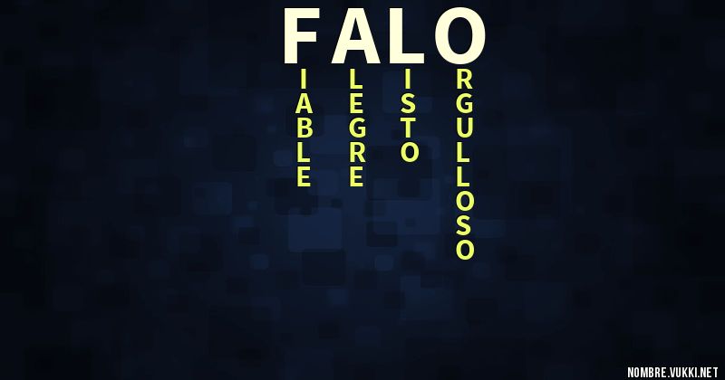 Acróstico falo