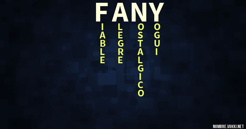 Acróstico fany