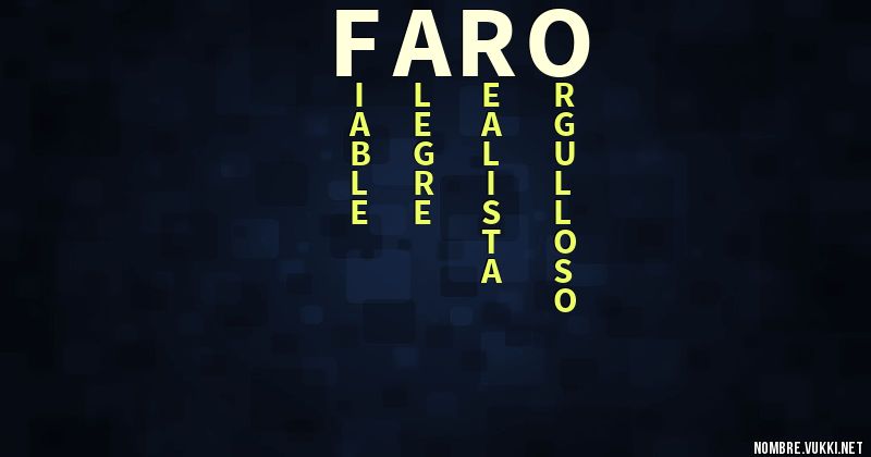 Acróstico faro
