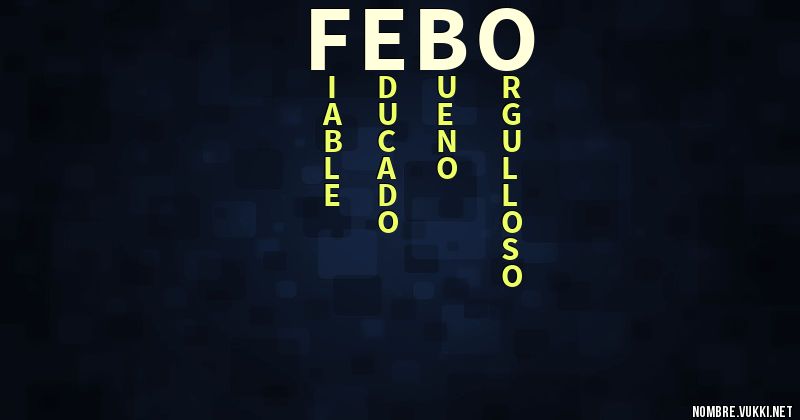 Acróstico febo