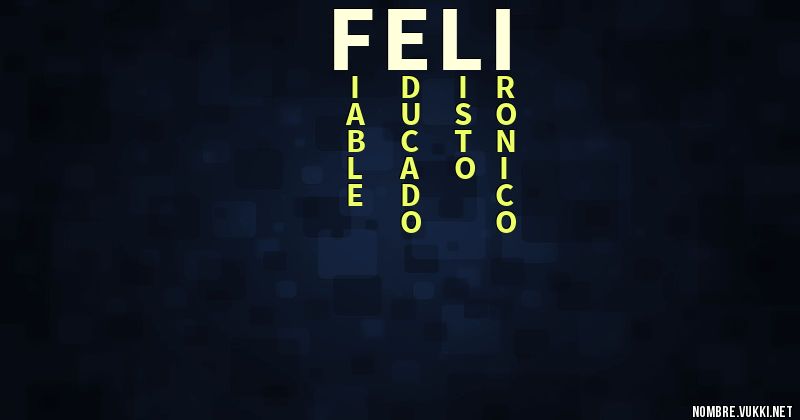 Acróstico feli