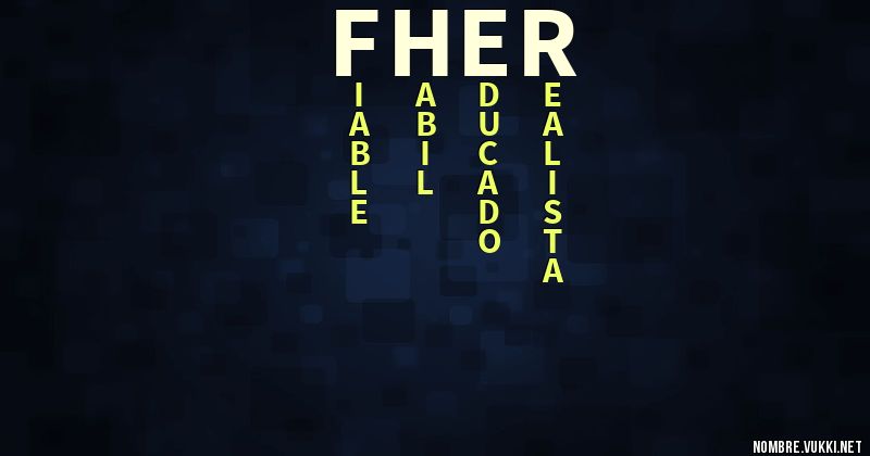 Acróstico fher