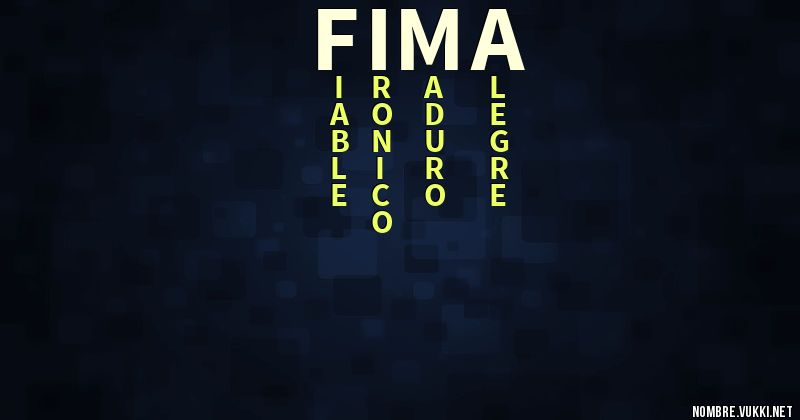 Acróstico fima