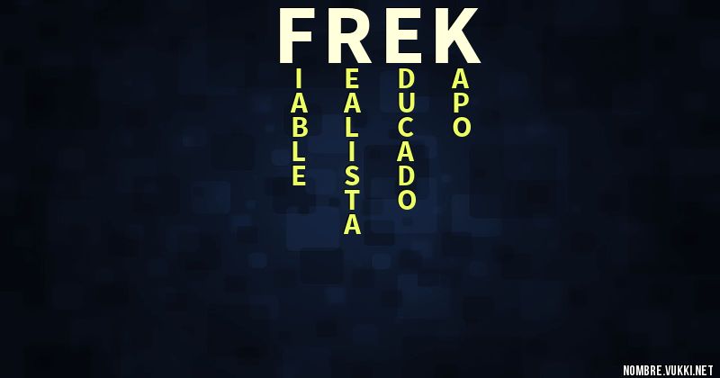 Acróstico frek