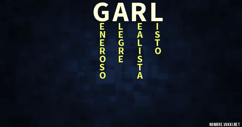 Acróstico garl