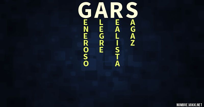 Acróstico gars