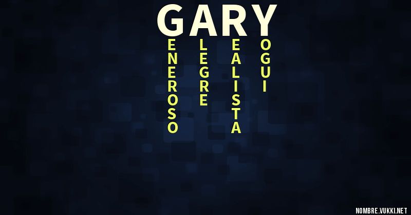 Acróstico gary