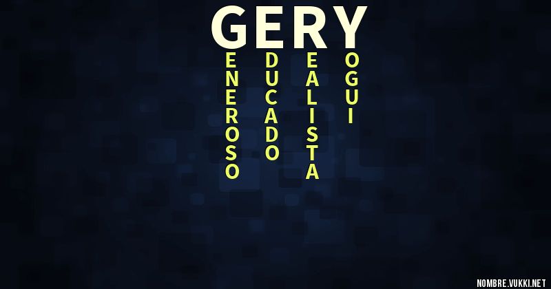 Acróstico gery