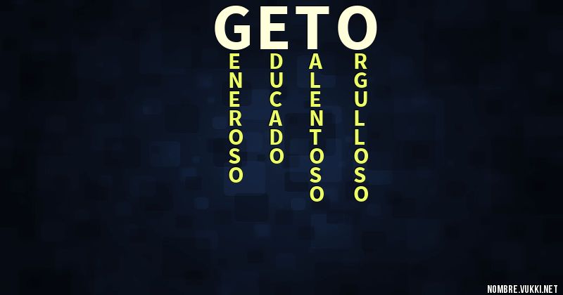 Acróstico geto