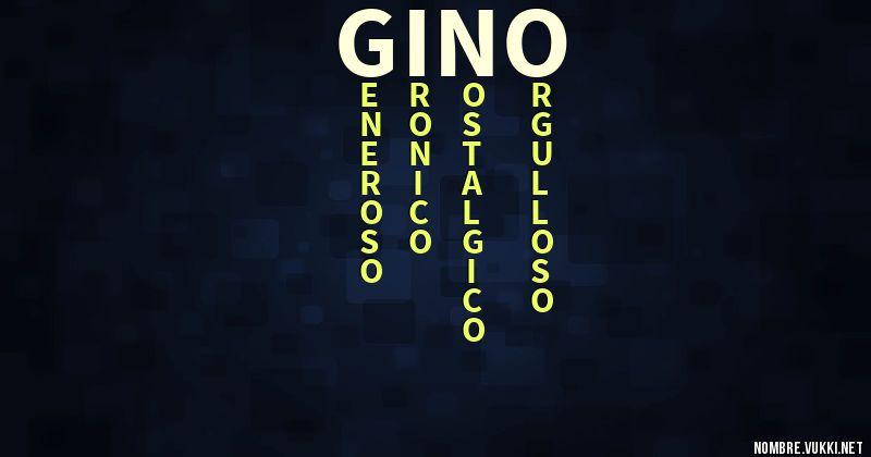 Acróstico gino