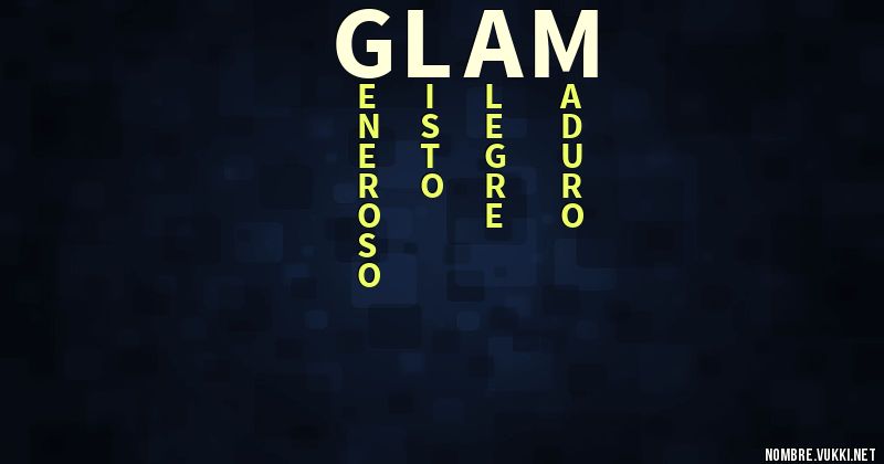 Acróstico glam