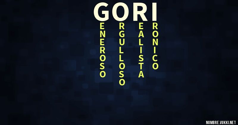 Acróstico gori