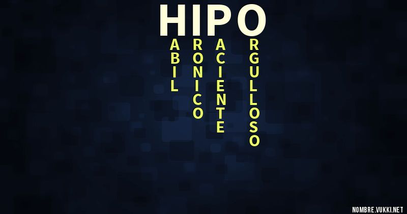 Acróstico hipo