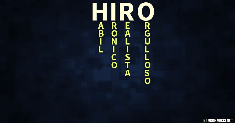 Acróstico hiro