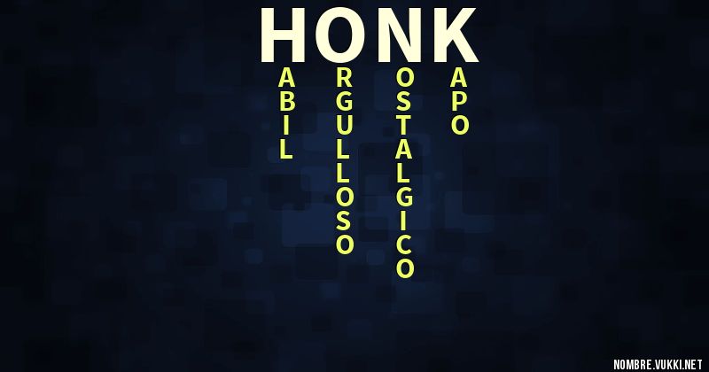 Acróstico honk