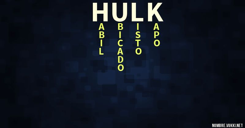 Acróstico hulk