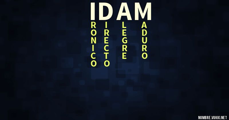 Acróstico idam