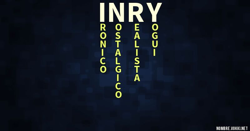 Acróstico inry