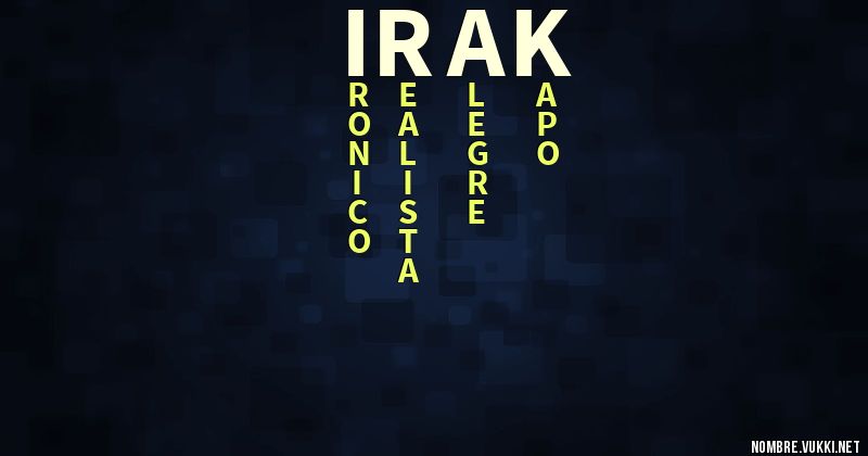 Acróstico irak