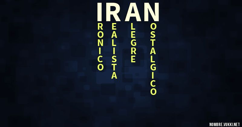 Acróstico iran