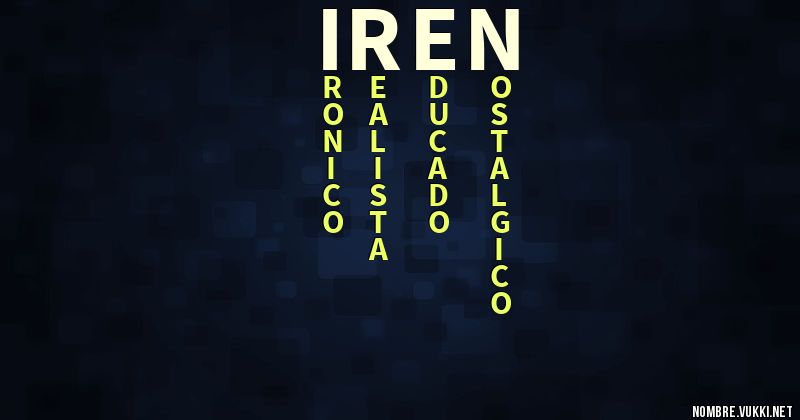 Acróstico iren