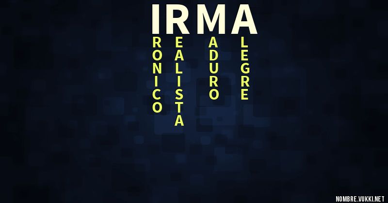 Acróstico irma