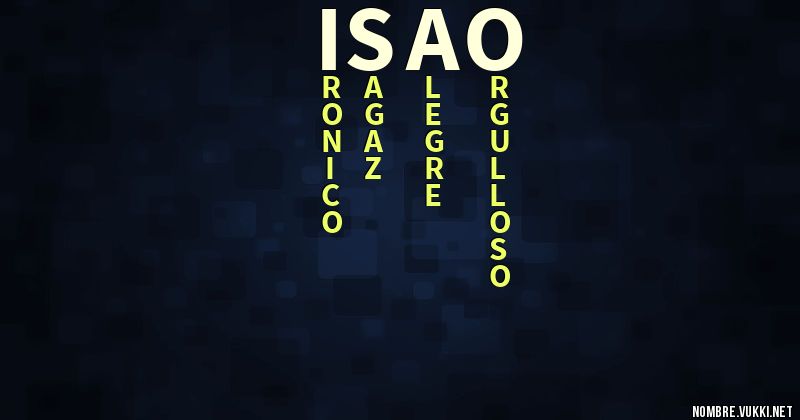 Acróstico isao