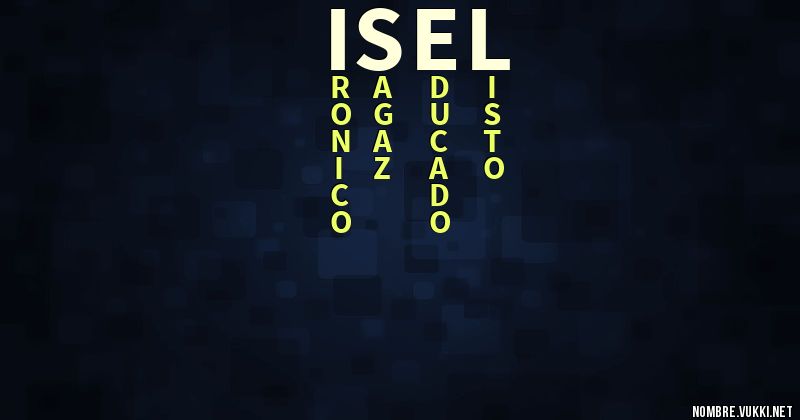 Acróstico isel