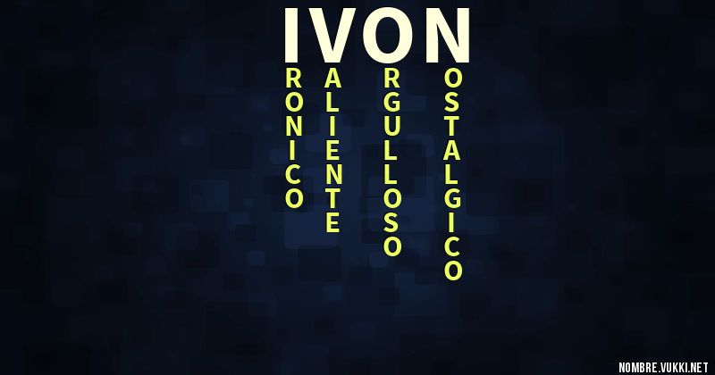 Acróstico ivon