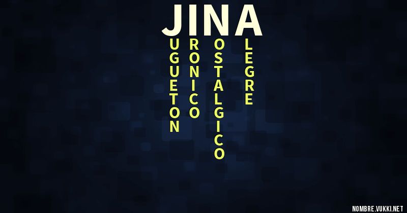 Acróstico jina