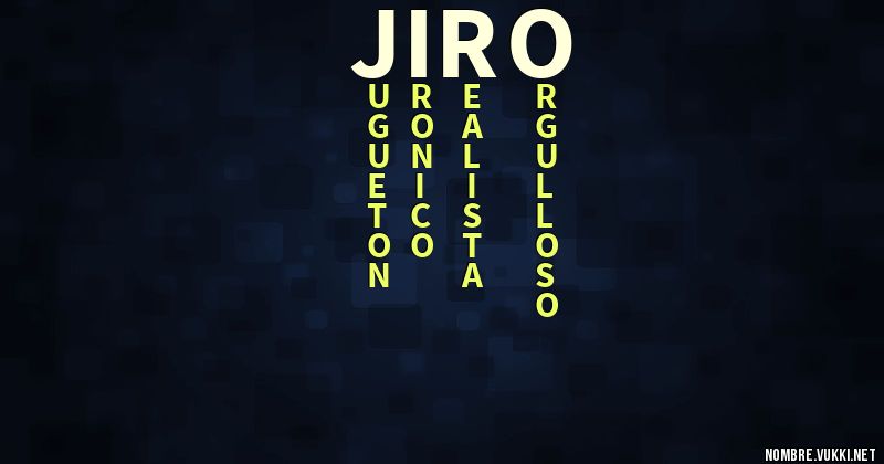 Acróstico jiro