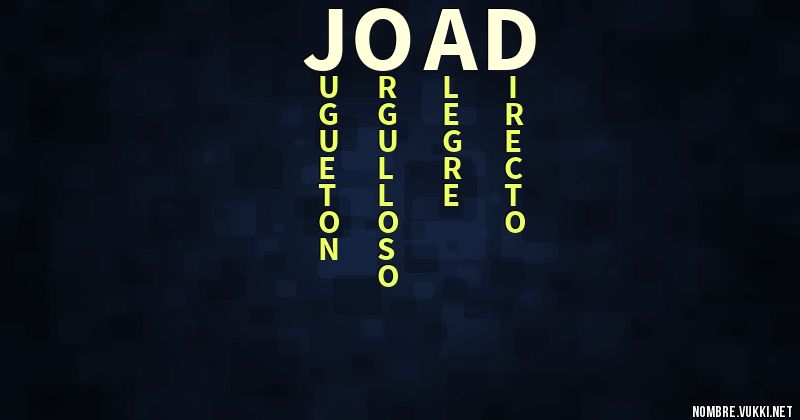 Acróstico joad