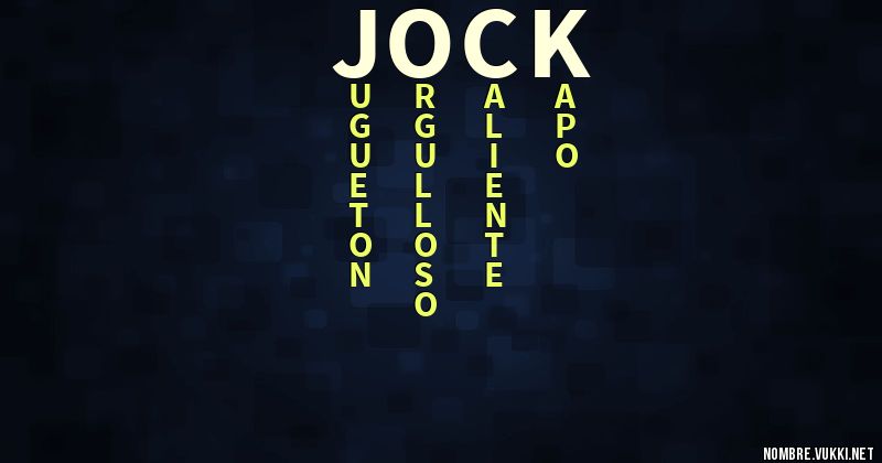 Acróstico jock