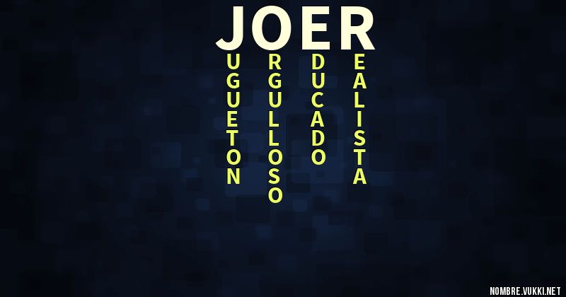 Acróstico joer